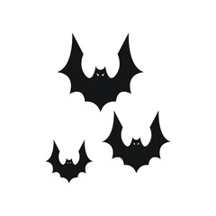 Bats icon set design isolated on white background