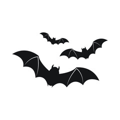 Bats icon set design isolated on white background