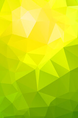 Abstract green vivid wallpaper mosaic background. Geometric triangle