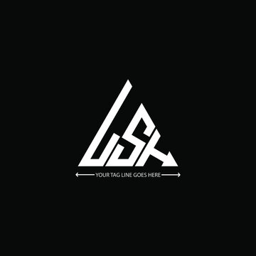 LSH letter logo creative design. LSH unique design

