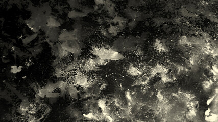 Black Watercolor Artwork. White Abstract Background. Texture Element. Set Artistic. Paint Paste. Design Background. Art Wallpaper. Splash Frame. Graphic Banner