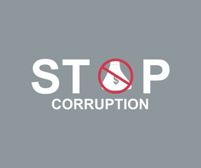 design about illustration stop corruption