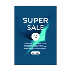 ILLUSTRATION ABSTRACT SALE POSTER TEMPLATES DESIGN. BACKGROUND SUPER SALE VECTOR  