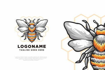 Honey Wasp Logo Design