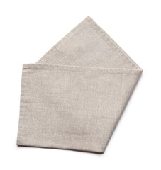 Clean napkin on white background