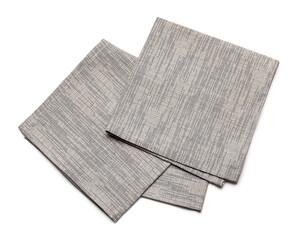 Clean napkins on white background