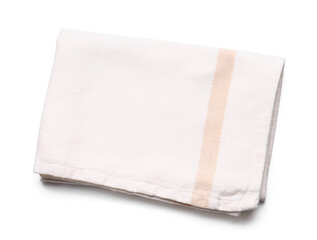 Clean napkin on white background