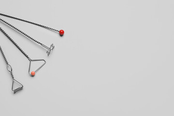 Logopedic tools for speech correction on light background