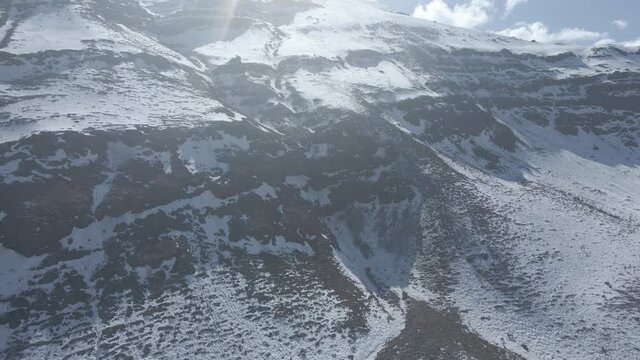 Tomas a&eacute;rea de valle nevado, chile 