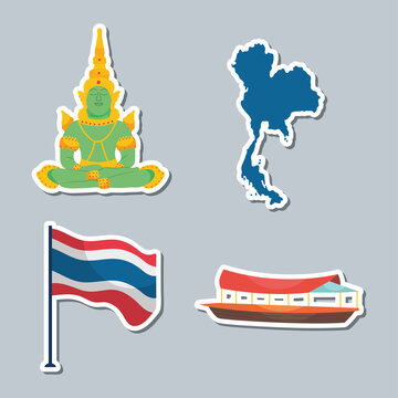 Thailand iconic symbols