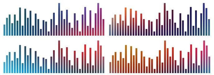 gradient color graphics in vector