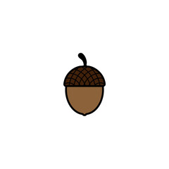 Acorn icon design template vector isolated illustration