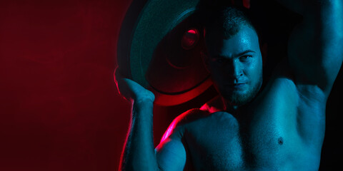 jock with a heavy disc