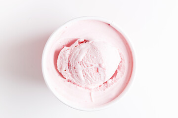 Detail of ice cream scoop