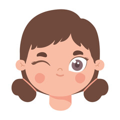 Obraz premium young lady winking