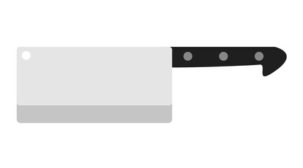 Vector illustration of cleaver knife.