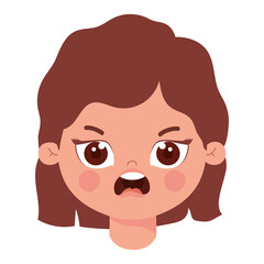 angry female child