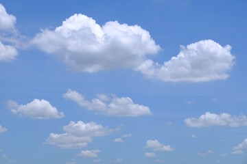Fototapeta na wymiar White clouds and blue sky.