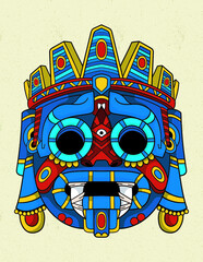 tlaloc blue aztec