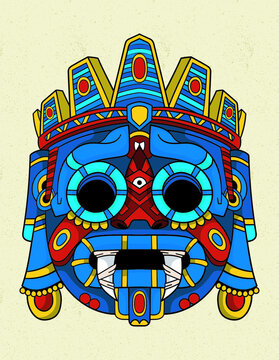 tlaloc blue aztec