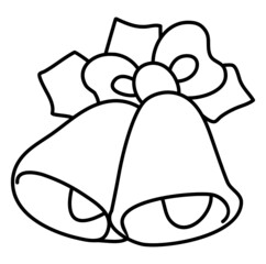 Cute animal comics vector on white background. Cute bell, cute bell, animal for kids concept. in cute form flash design and vector. Coloring exercises for children concept, child meditation concept