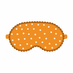 sleep mask with a pattern, color isolated vector illustration
