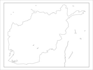 アフガニスタンの地図です