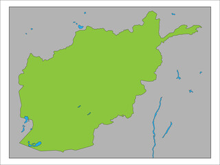 アフガニスタンの地図です