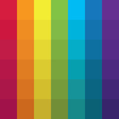 Seamless Pattern with Squares | Vintage Retro Rainbow Color Palette