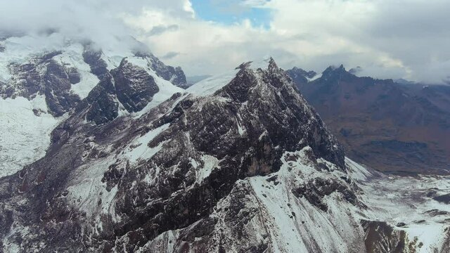 Amazing view of the ausangate mountain in cusco peru