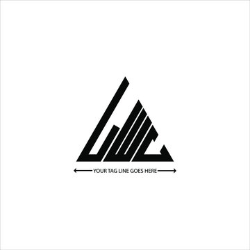 LWC letter logo creative design. LWC unique design