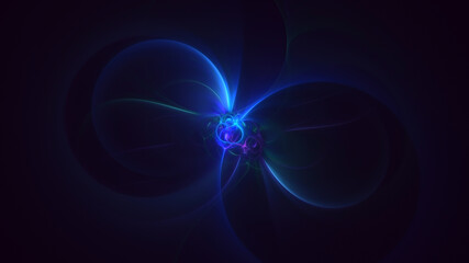 Obraz premium 3D rendering abstract multicolor fractal light background 