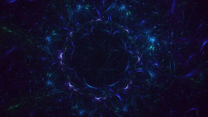 3D rendering abstract round light background