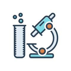 Color illustration icon for lab chemistry
