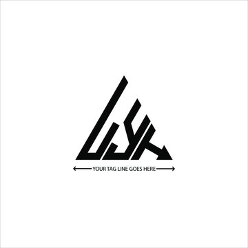 LYH letter logo creative design. LYH unique design
