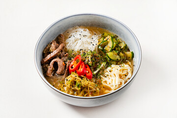 asian soup in the bowl