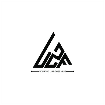 LZF letter logo creative design. LZF unique design