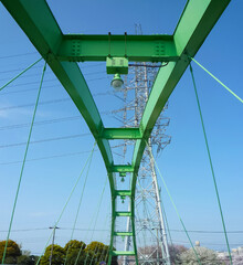 The bridge of green iron