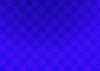 和紙に描かれた青色の市松模様、日本の伝統模様素材