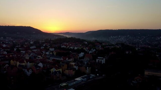 Jena Sunset with Jentower, Germany