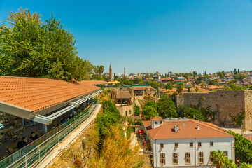 ANTALYA, TURKEY: Yivli Minare Mosque is a Landmark in Antalyas Old town Kaleici.