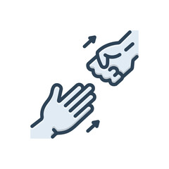 Color illustration icon for abandon 