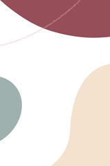 Abstract Modern art with colorful shape on white background with blank space for add any  message