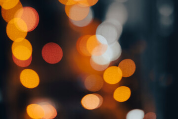 街灯りの玉ボケ