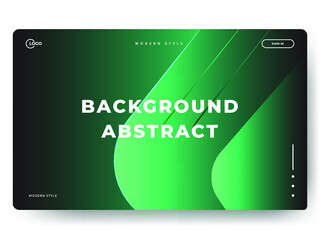 Abstract Colorful geometric Green Black background. Fluid shapes composition. perfect for presentation design, website, banners, wallpapers, brochure, posters, ui, ux