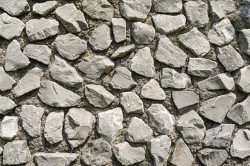 Plain grey color stone wall texture