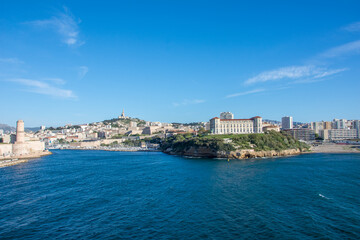 Naklejka na ściany i meble discovery of the harbor of Marseille and the islands of the region, France