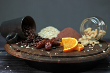 natural ingredients for a healthy and balanced diet. Recommended foods for adequate nutrition