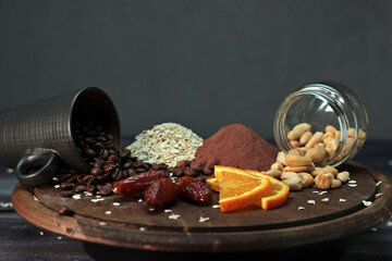 natural ingredients for a healthy and balanced diet. Recommended foods for adequate nutrition