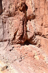 The Ochre Pits used for traditional and sacred painting by indigeous Australians.  Located in West MacDonnell Range, Northern Territory, Australia